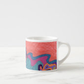 Moon Crashs, abstrakte Kunst Espressotasse (Rechts)