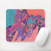 Moon Crashs, abstrakte Kunst Mousepad (Mit Mouse)