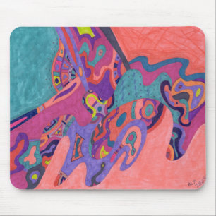 Moon Crashs, abstrakte Kunst Mousepad