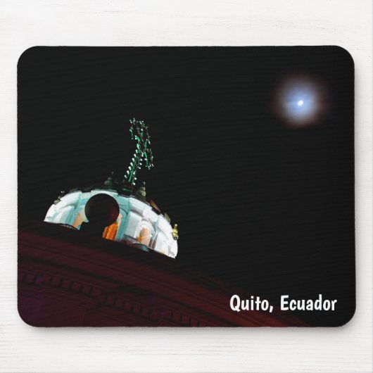 Moon & cross, Quito, Ecuador Mousepad (Vorne)