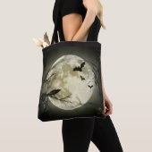 Moon & Crow Halloween Totentasche Tasche (Von Nahem)