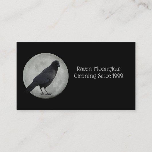 Moon Crow Standard, 3,5" x 2,0" Visitenkarte (Vorderseite)