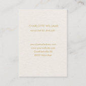 Moon Crystal Energy Healer Business Card Visitenkarte (Rückseite)