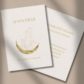 Moon Crystal Energy Healer Business Card Visitenkarte
