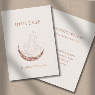 Moon Crystal Energy Healer Business Card Visitenkarte