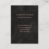  Moon Crystal Energy Healer Business Card Visitenkarte (Rückseite)