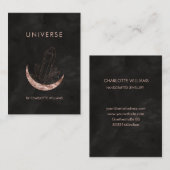  Moon Crystal Energy Healer Business Card Visitenkarte (Vorne/Hinten)