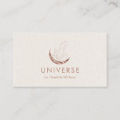 Moon Crystal Energy Healer QR-Code Visitenkarte (Vorderseite)