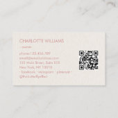 Moon Crystal Energy Healer QR-Code Visitenkarte (Rückseite)