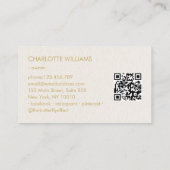 Moon Crystal Energy Healer QR-Code Visitenkarte (Rückseite)