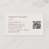 Moon Crystal Energy Healer QR-Code Visitenkarte (Rückseite)