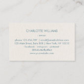 Moon Crystal Energy Healer Visitenkarte (Rückseite)