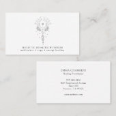 Moon Crystals Holistic Healing Visitenkarte (Vorne/Hinten)