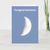 Moon Customizable Congratulations Card Karte (Vorderseite)