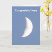 Moon Customizable Congratulations Card Karte (Gelbe Blume)