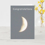 Moon Customizable Verlobung Card Karte (Gelbe Blume)