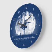 Moon Dance Große Wanduhr (Winkel)