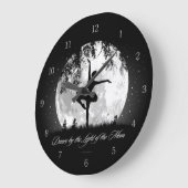 Moon Dance Große Wanduhr (Winkel)