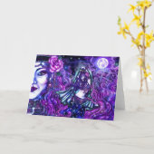Moon Dancer Greeting Card Karte (Gelbe Blume)