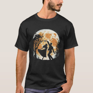 Moon Dancing Paares Mondlicht Silhouette T-Shirt