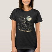 Moon Dancing Skeleton Moonlight Halloween  2 T-Shirt (Vorderseite)