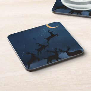 Moon Deer Getränkeuntersetzer
