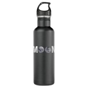 Moon Design mit 2 Mond anstelle von doppeltem "O" Edelstahlflasche