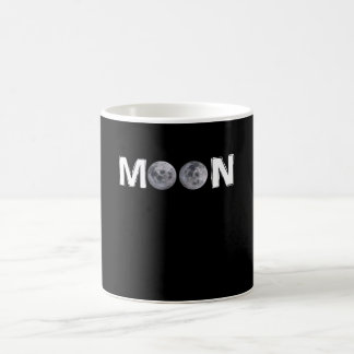 Moon Design mit 2 Mond anstelle von doppeltem "O" Kaffeetasse