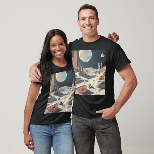 Moon Design T - Shirt - Stilvoll und komfortabel i (Unisex)