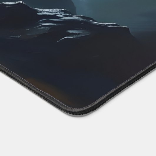 Moon Desk Mat - Ästhetische Mondphasen, Vollmond, Schreibtischunterlage (Ecke)