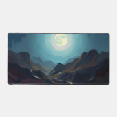 Moon Desk Mat - Ästhetische Mondphasen, Vollmond, Schreibtischunterlage (Vorderseite)