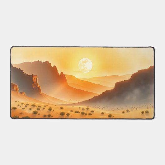 Moon Desk Mat - Ästhetische Mondphasen, Vollmond, Schreibtischunterlage (Vorderseite)