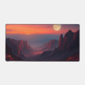 Moon Desk Mat - Ästhetische Mondphasen, Vollmond, Schreibtischunterlage (Vorderseite)