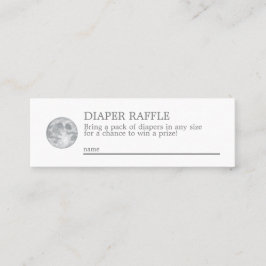 Moon Diaper Mini-Abschlusskarte  Mini Visitenkarte