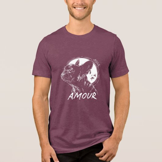 Moon Dog Amour Shirt - Romantic French Gothic Pet  (Vorderseite)