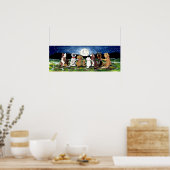 Moon Dog Night Scene Poster Dalmir Spaniel (Küche)