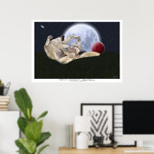 "MOON DOGGIN" Art Prints & Poster (Heimbüro)