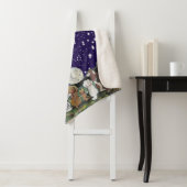 Moon Dogs Navy Blue Night Sky Welppy Hunde Sterne Sherpadecke (Beispiel)