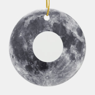 Moon Donut Keramik Ornament