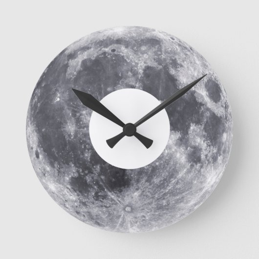 Moon Donut      Runde Wanduhr (Vorderseite)