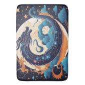moon dragon bath mat badematte (Vorderseite Vertikal)