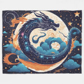 moon dragon blanket fleecedecke (Vorderseite (Horizontal))