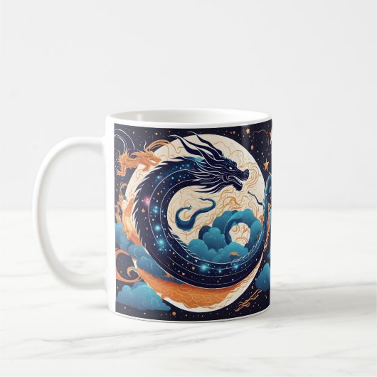 moon dragon coffee mug kaffeetasse (Links)