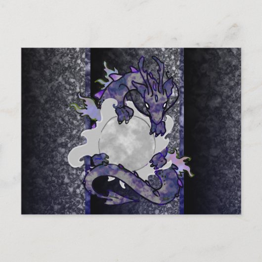Moon Dragon Postkarte (Vorderseite)