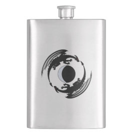 Moon Dragons Fantasy Design Flachmann