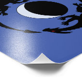 Moon Dragons Fantasy Design Foto Print (Ecke)