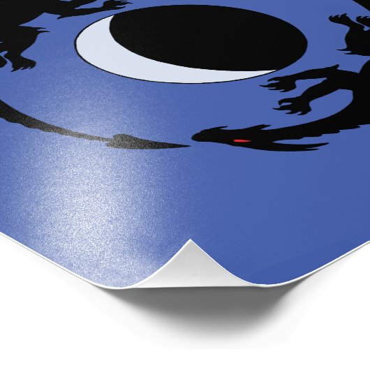 Moon Dragons Fantasy Design Foto Print (Ecke)