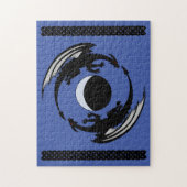 Moon Dragons Fantasy Design Jigsaw Puzzle (Vertikal)