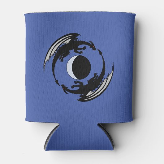 Moon Dragons Fantasy Design kann kühlen Dosenkühler (Vorderseite)