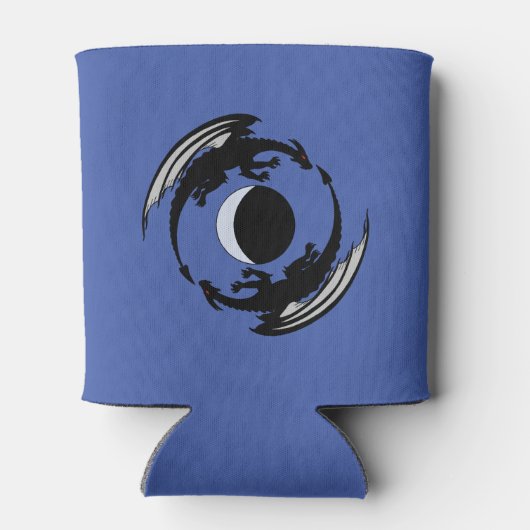 Moon Dragons Fantasy Design kann kühlen Dosenkühler (Rückseite)